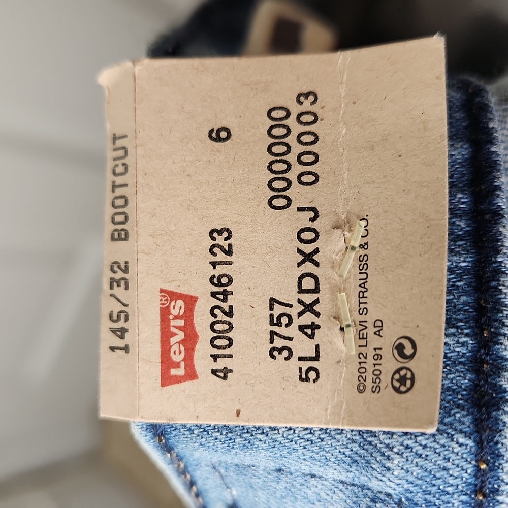 Levi's 515 boot cut light jeans NWT 14s - Picture 8 of 9
